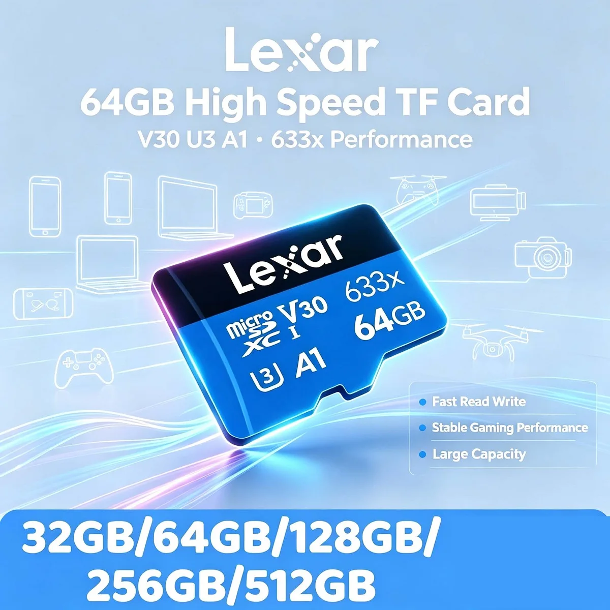 Microsd Card Tablet - Originele Lexar 633x Micro SD kaart