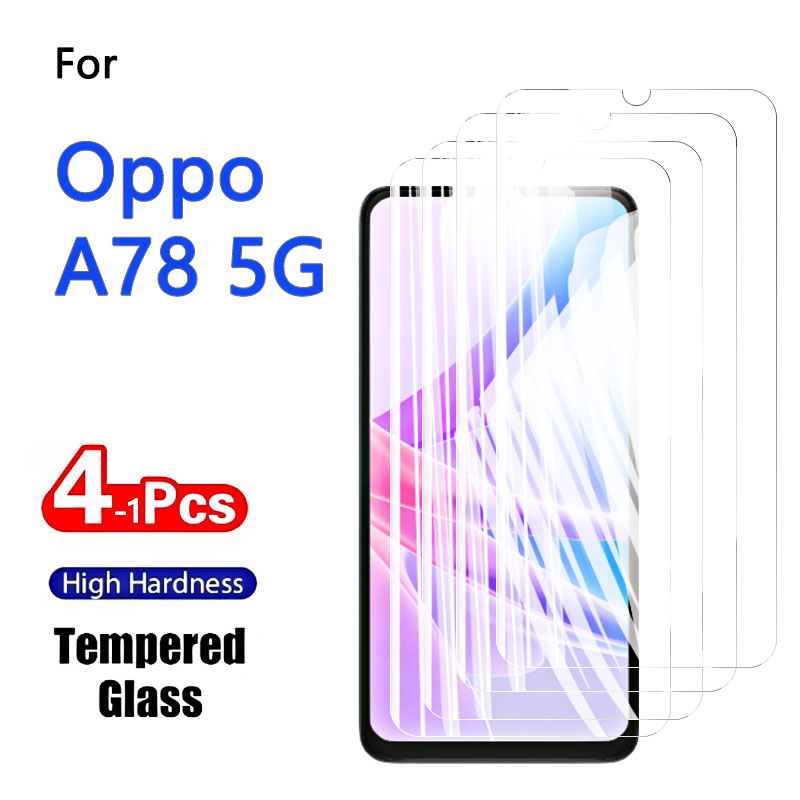 Oppo Tablet Accessories - 1-4PCS Screenprotectors Voor Oppo A78 5G