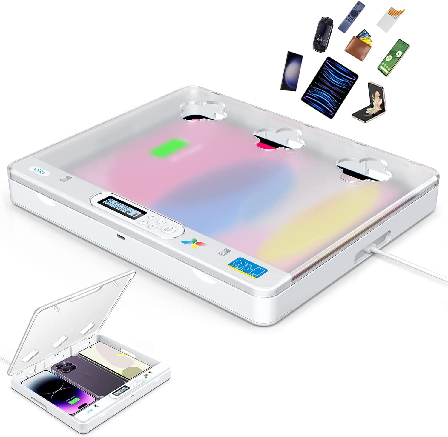 Toddler Tablet Accessories - Timer Lock Box voor iPad iPhone/draagbare