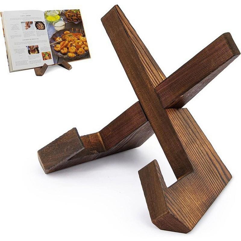 Tablet Reading Accessories - Houten documentenstandaard met verstelbare hoek, kookboekhouder,