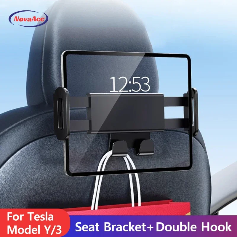 Tablet Phone Accessories - Auto hoofdsteunhouder voor Tesla Model 3