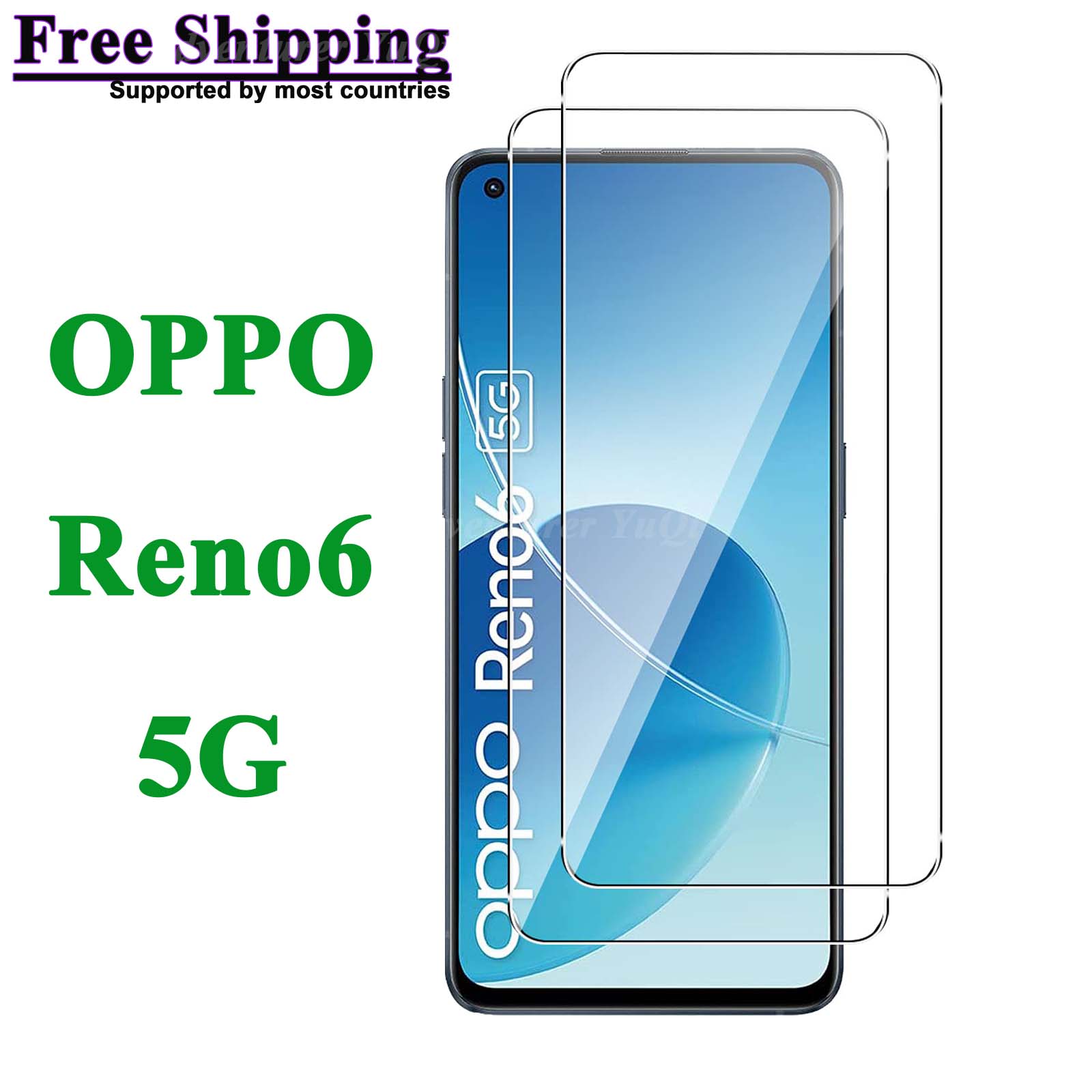 Oppo Tablet Accessories - Screenprotector voor OPPO Reno6 5G, gehard