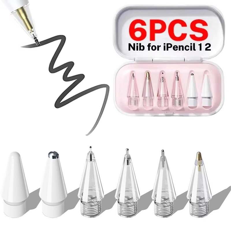 Stylus Replacement Tip - 6 stuks vervangbare puntjes voor Apple