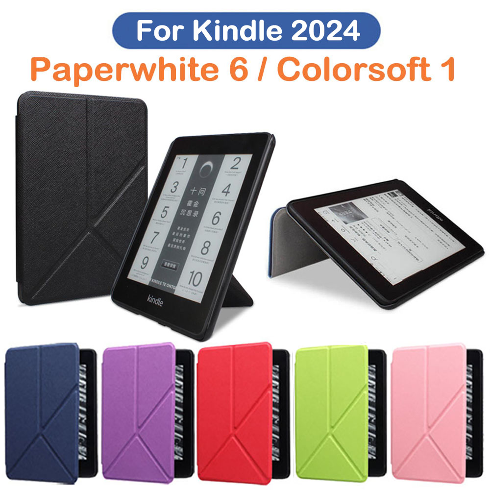 Kindle Tablet Accessories - Opvouwbare standaardkoffer voor Kindle Paperwhite 2024