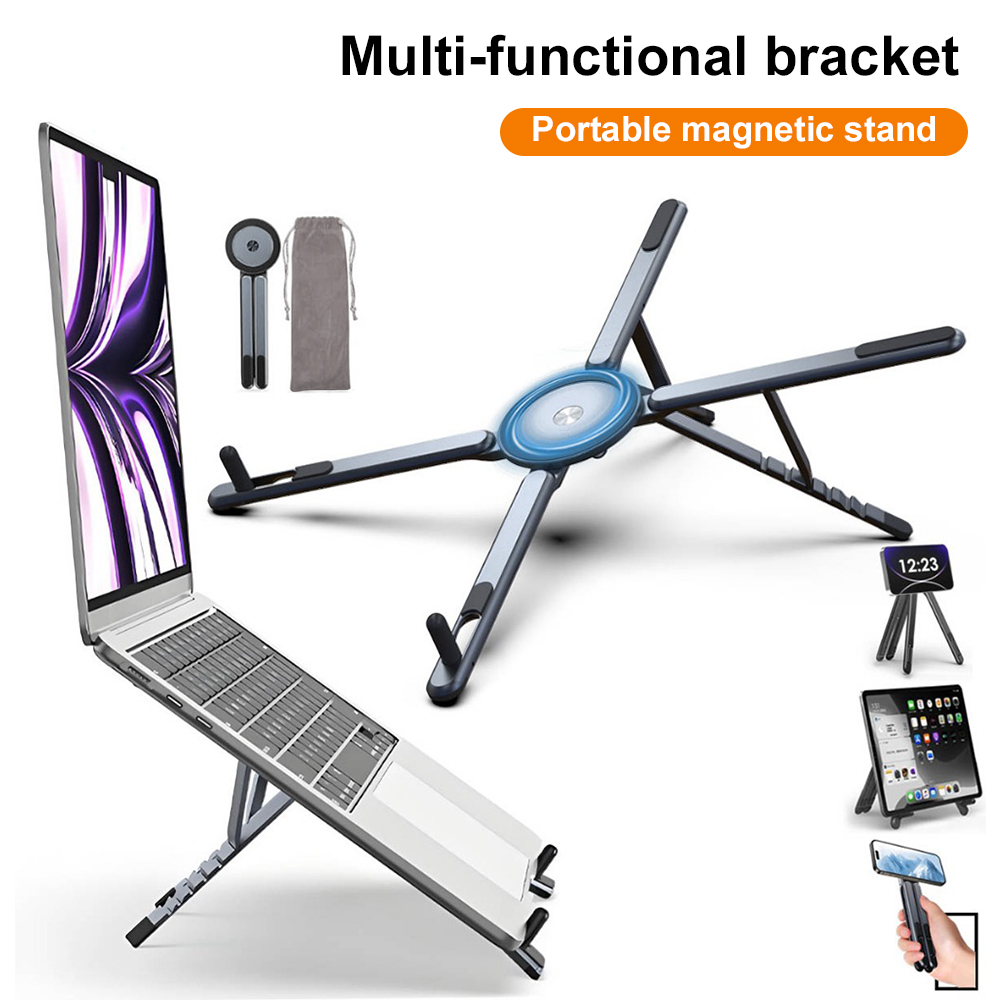 Tablet Phone Accessories - Draagbare magnetische telefoonhouder & selfie stick