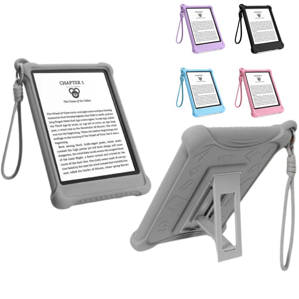 Kindle Tablet Accessories - Siliconen e-reader hoesje met handriem, schokbestendig