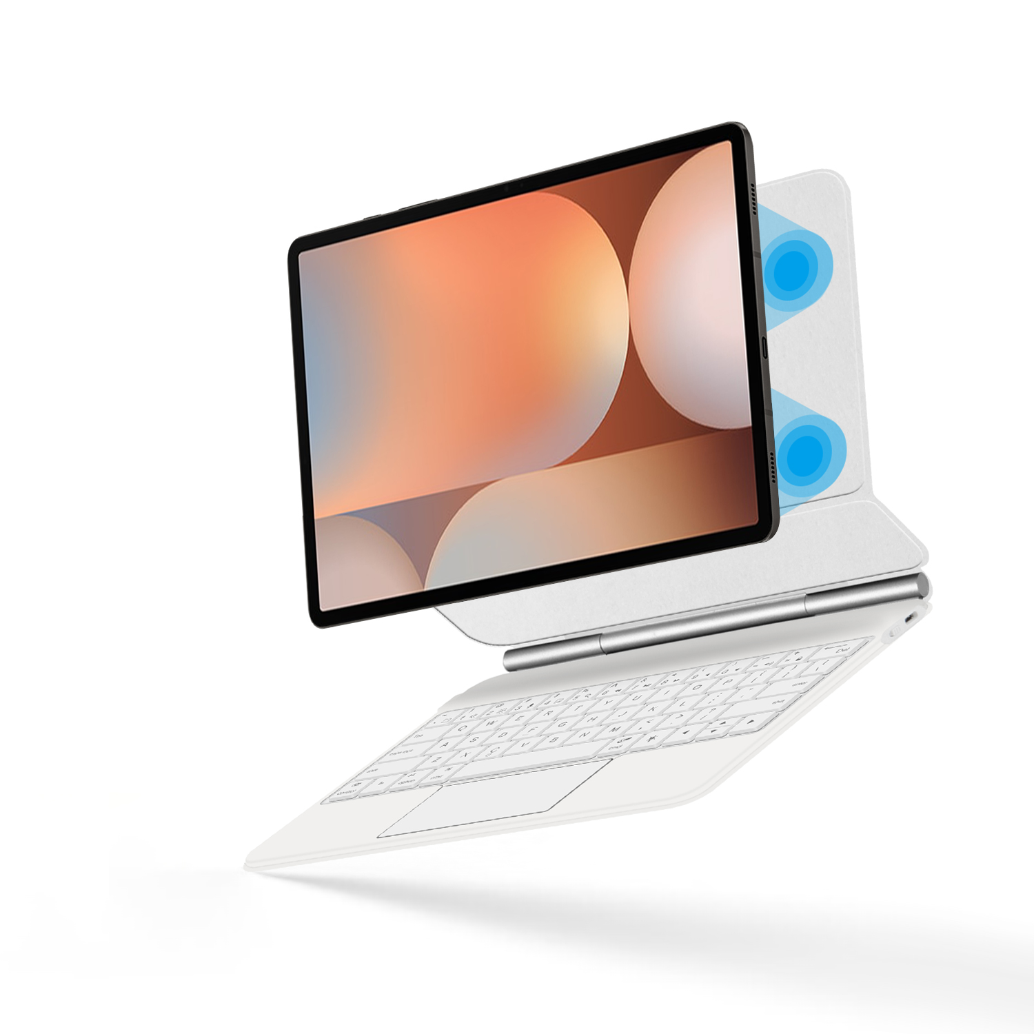 Magisch toetsenbord voor Samsu - Tablet S9 Fe Accessories recensie en prijs