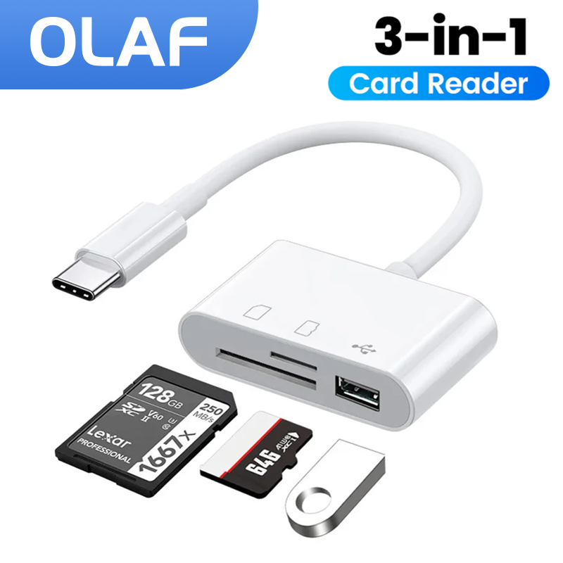 3in-1 Type-C Kaartlezer OTG SD - Microsd Card Tablet recensie en prijs