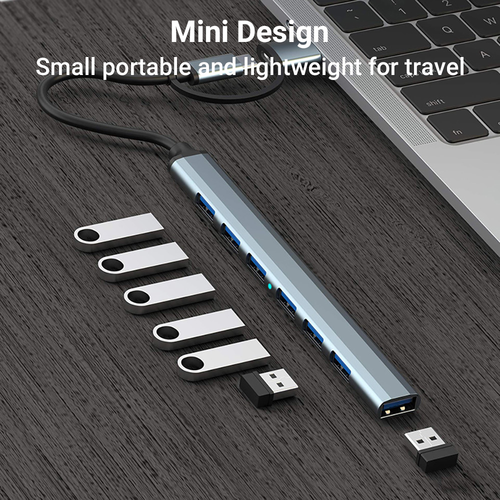 7-in-1 Dual-Head USB-C&USB Doc - Tablet Reading Accessories recensie en prijs
