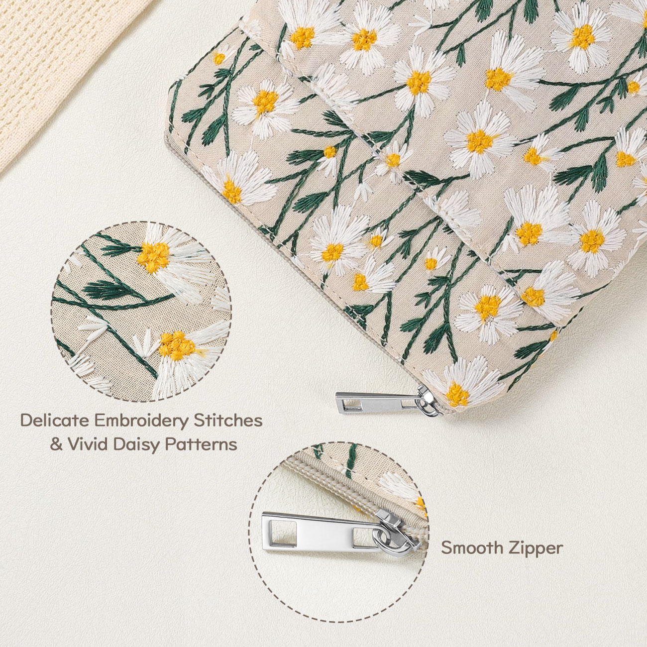 Geborduurde Daisy gewatteerde  - Kindle Tablet Accessories recensie en prijs
