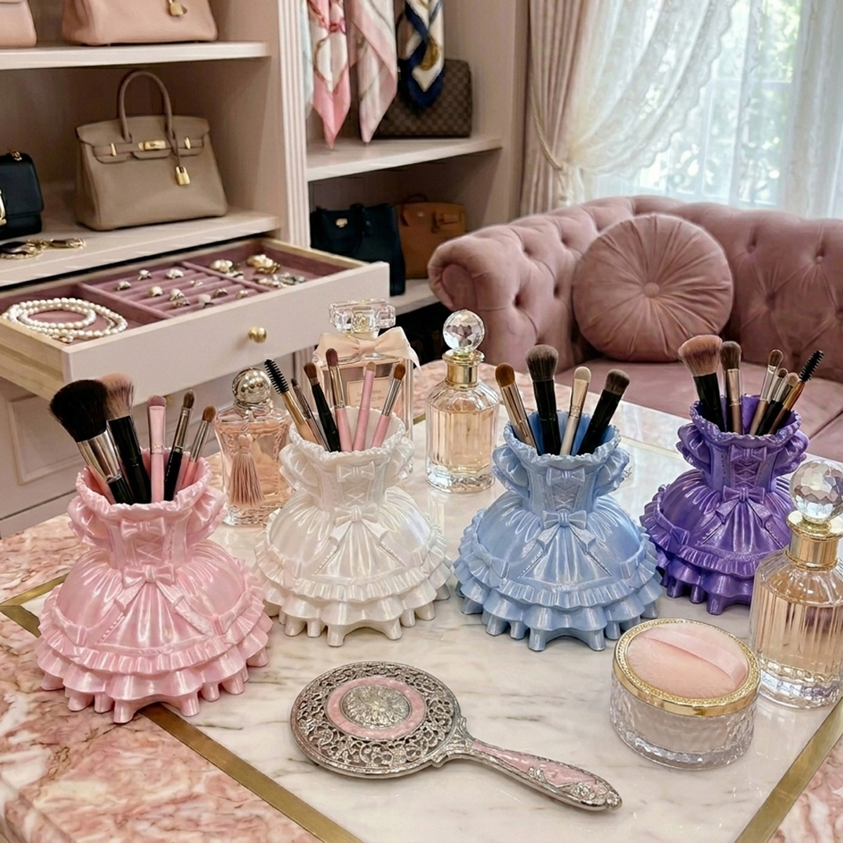 Prinsessenjurk make-up kwasten - Case With Pencil Holder recensie en prijs